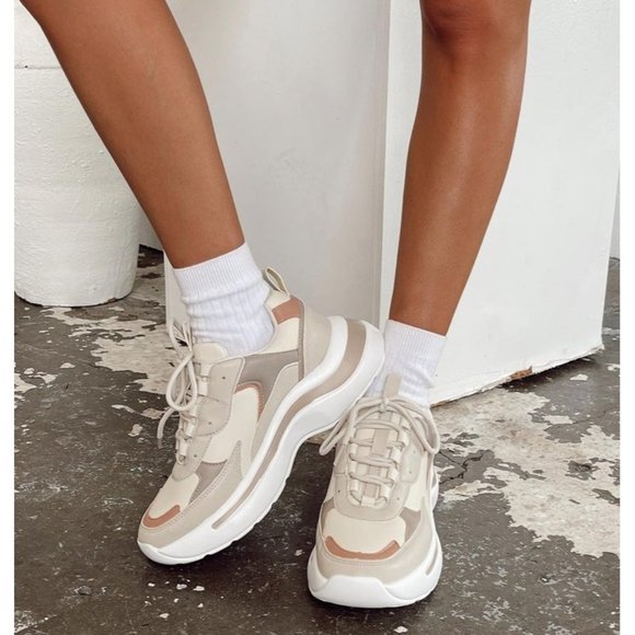 Princess Polly Shoes - Princess Polly Size Chunky Hidden Hills Sneaker Sz 10  US